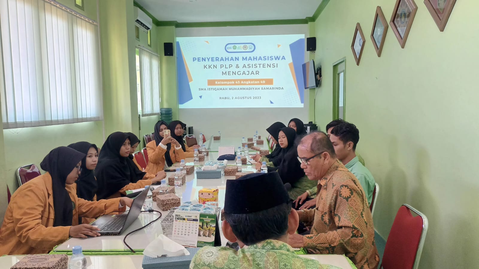 SMA Istiqamah Muhammadiyah menerima KKN-PLP Universitas Mulawarman Samarinda Tahun 2023.