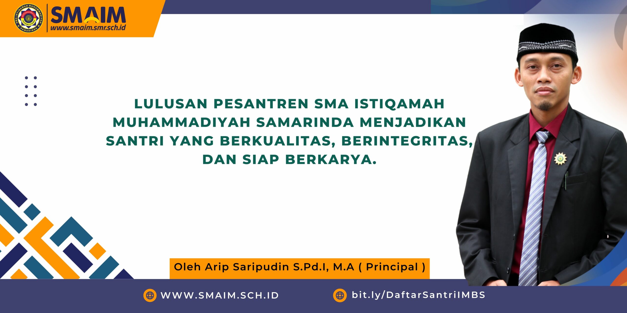 Lulusan Pesantren SMA Istiqamah Muhammadiyah Samarinda Menjadikan Santri Yang Berkualitas, Berintegritas, dan Siap Berkarya.