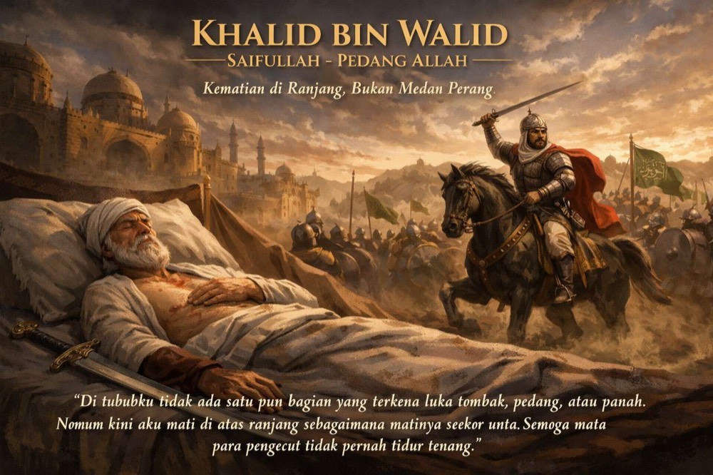 Kematian di Ranjang, Bukan Medan Perang : Khalid Bin Walid