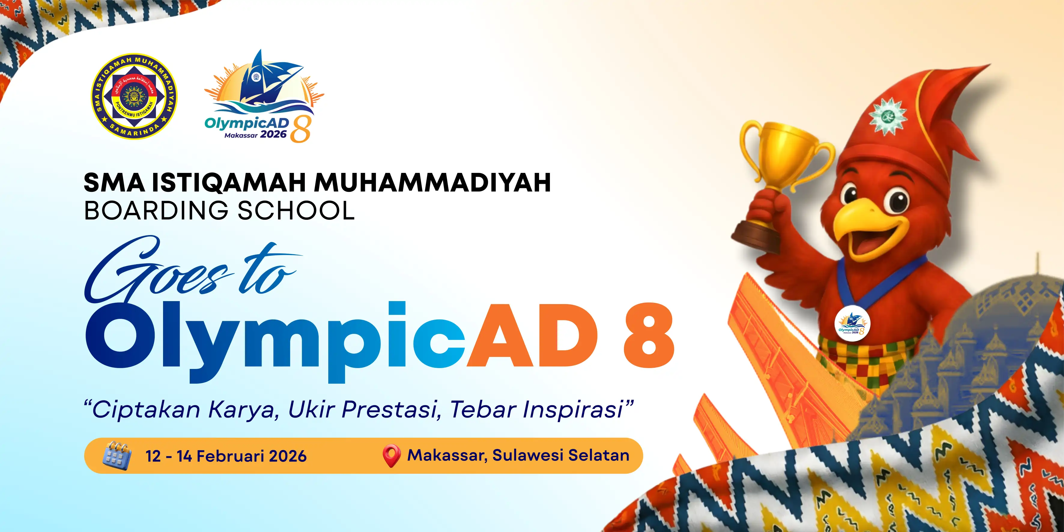 Target Juara! Kontingen Besar SMAIM Siap Taklukkan Olympicad 8 Makassar
